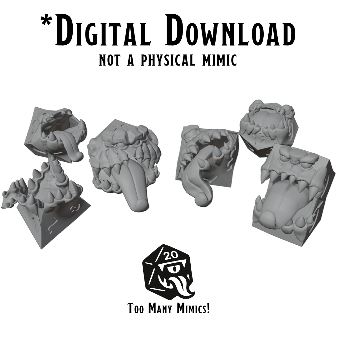 Dice Mimic STLs – Too Many Mimics!