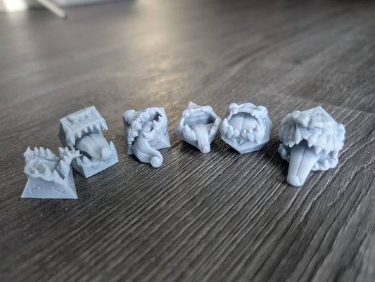 Paint-Your-Own: Unpainted Dice Mimics (6)