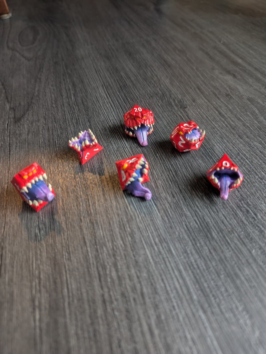 Painted Dice Mimics (6)
