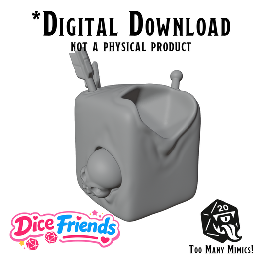 Dice Friends: Cubert the Gelatinous Cube STL
