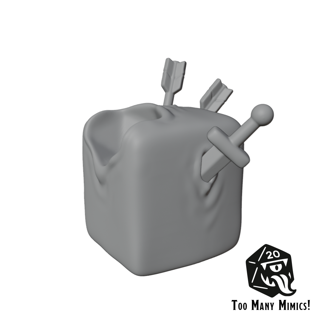 Dice Friends: Cubert the Gelatinous Cube STL