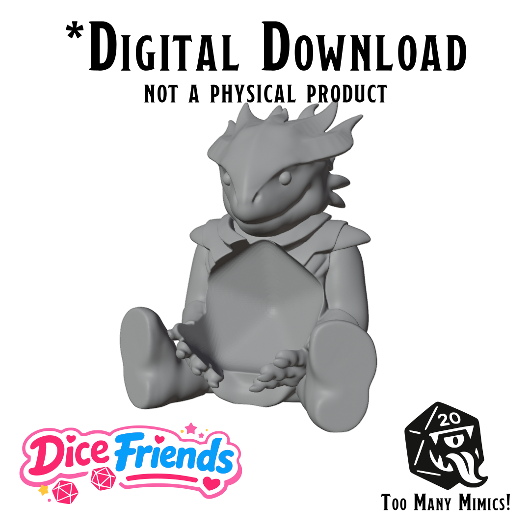 Dice Friends: Dark Urge the Dragonborn Sorcerer STL