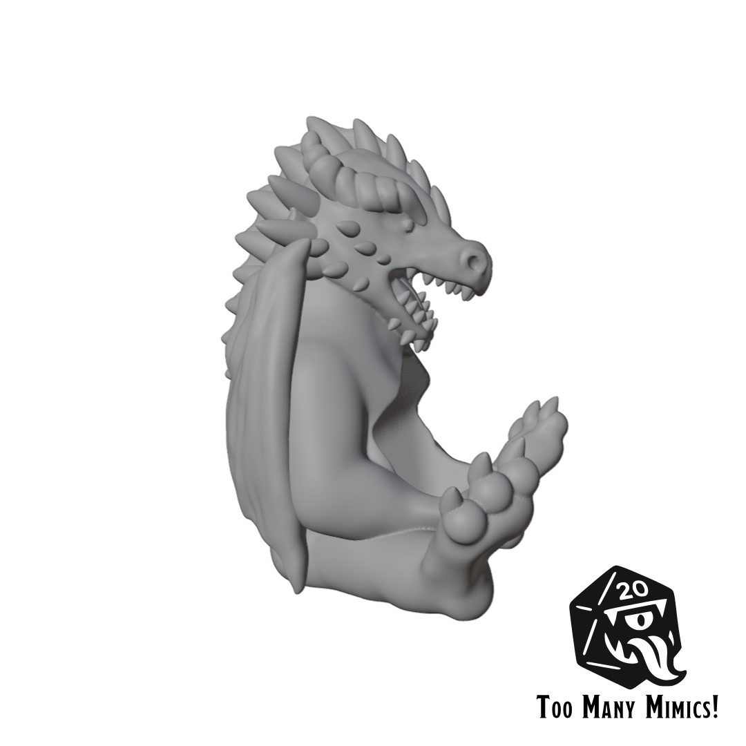 Dice Friends: Pamela the Red Dragon STL
