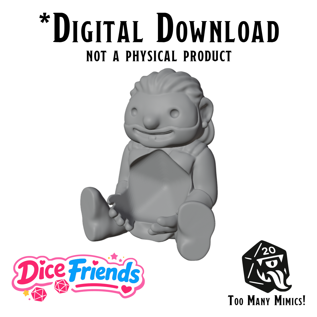 Dice Friends: Gale the Human Wizard STL