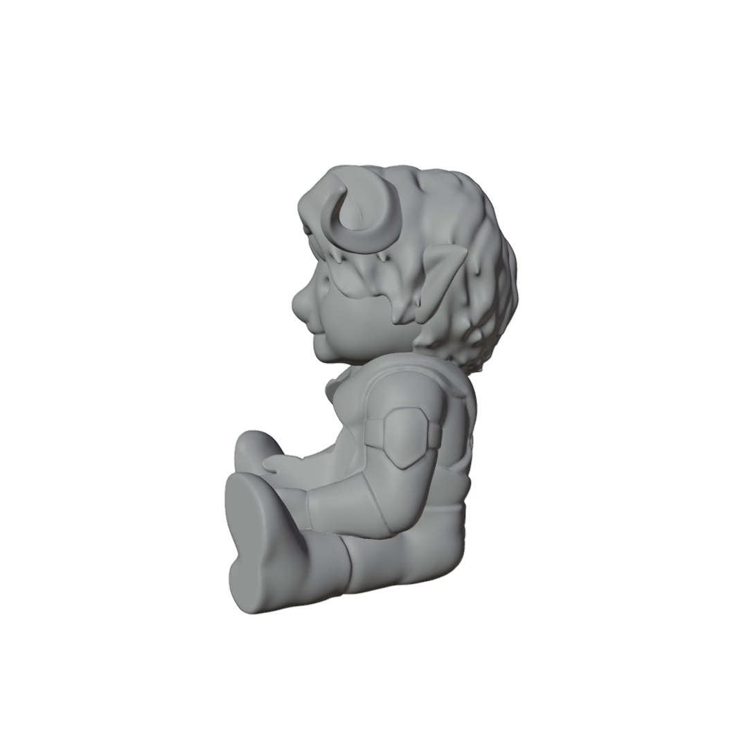 Dice Friends: Karlach the Tiefling Barbarian STL