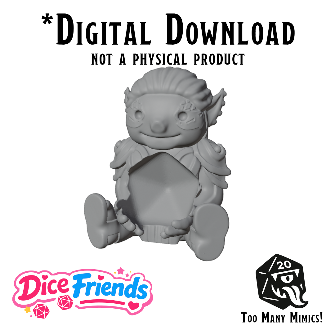Dice Friends: Lae'zel the Githyanki Fighter STL