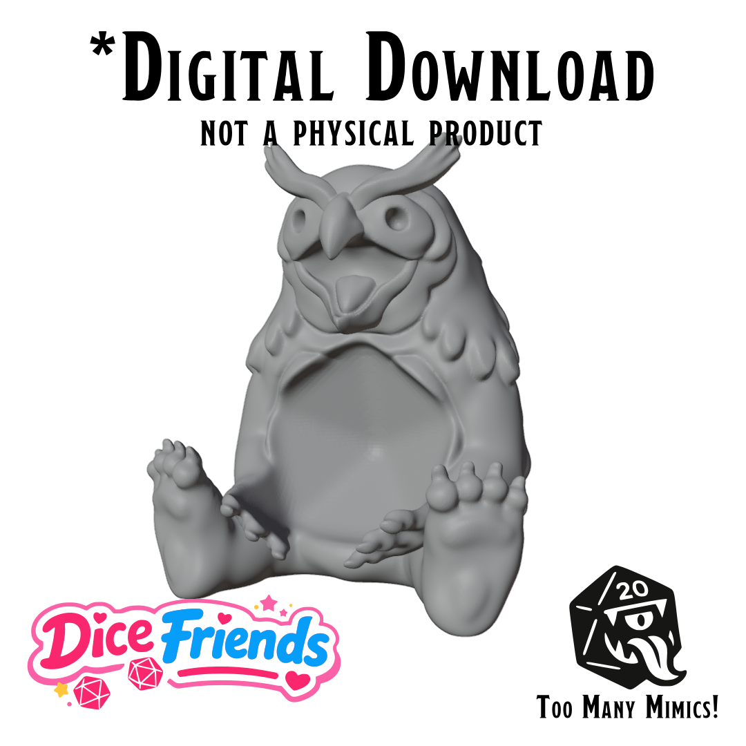 Dice Friends: Ursula the Owlbear STL