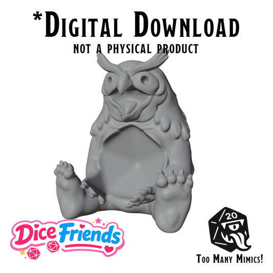 Dice Friends: Ursula the Owlbear STL