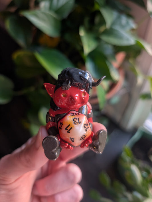 Dice Friends: Karlach the Tiefling Barbarian