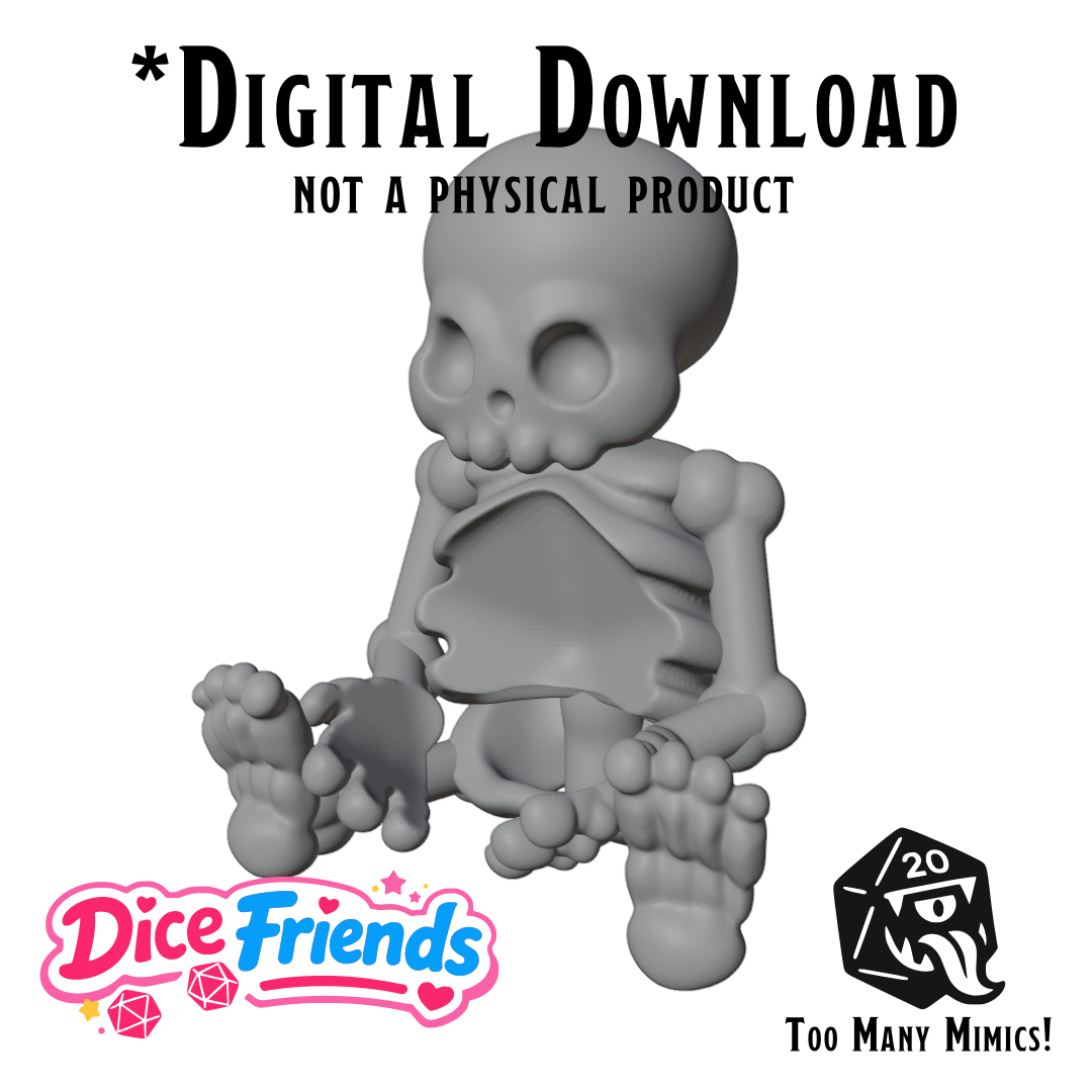 Dice Friends: Stanley the Skeleton STL